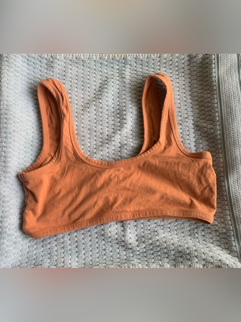 ARQ Wide Strap Bra In Toasted Peach